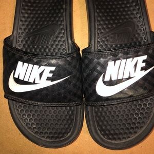 Nike black slides